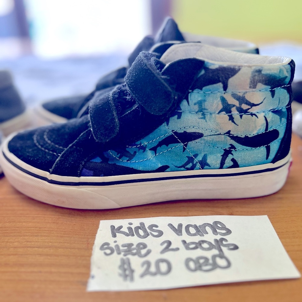 Boys Vans size 2